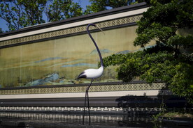 抽象纤细仙鹤雕塑BY泉州江之南