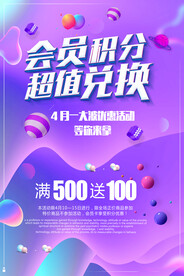 会员积分海报