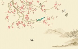 花鸟背景墙