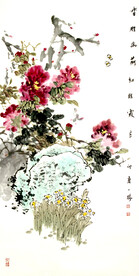 香胜幽兰红胜霞