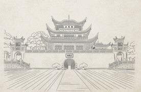 古建筑 线条 