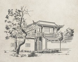 古建筑 线条
