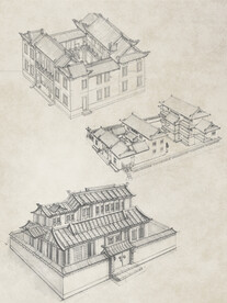 古建筑 线条