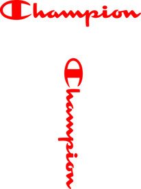 冠军 潮牌字母 