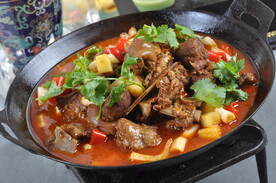 美食羊肉火锅
