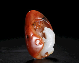 和田玉鲤鱼吊坠