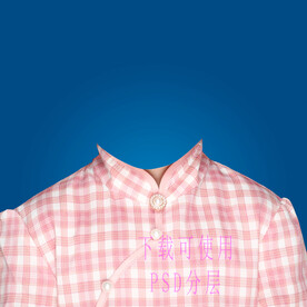 小女孩证件照衣服素材