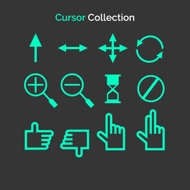 箭头 手势 光标  