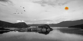 山水墨画