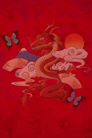 手绘国潮风背景中式海报