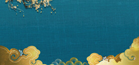 手绘国潮风展板背景