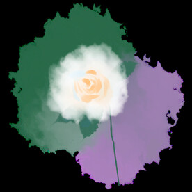 晕染花朵素材