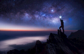 银河星空摄影图