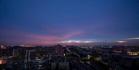 傍晚城市