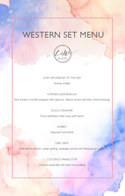 水彩晕染手绘背景