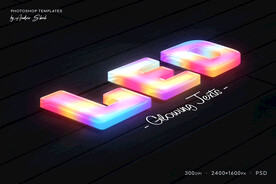 精品PS可编辑3D文字特效效果