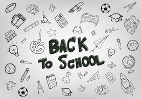 回到学校主题背景 