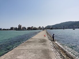 惠州双月湾海堤风光