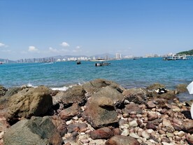 圆洲岛游玩 大海蓝天