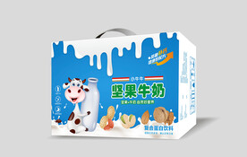 坚果牛奶 牛奶包装