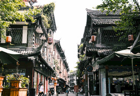 古镇街道摄影图片