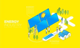 矢量绿色环保新能源插画格式