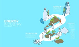 矢量绿色环保新能源插画格式