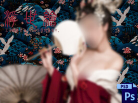 古风古装摄影写真换景背景模版