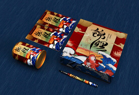 国潮风中式礼品盒智能贴图样机