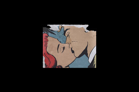 做旧复古皱褶破损贴纸样机