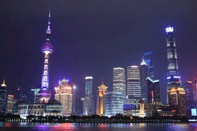 上海 城市夜景 摩天大楼