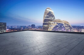 城市地板场景背景图