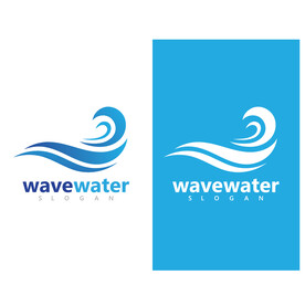海水波浪图标  