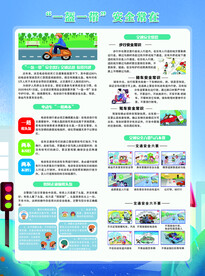 交警一盔一带宣传单页