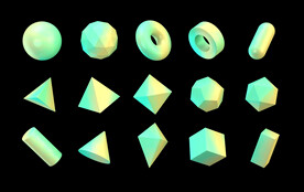 炫彩三维立体几何渲染