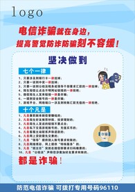 电信诈骗海报
