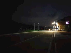夜景 街道 灯光