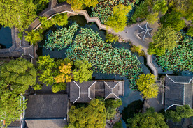 苏州现代园林景观鸟瞰