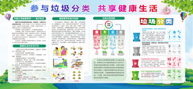 健康教育宣传栏和垃圾分类