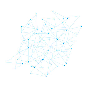 不规则图形蓝色科技元素