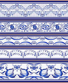 矢量图手绘花边花纹素材