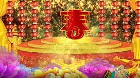 牡丹立体春字大红喜庆灯笼