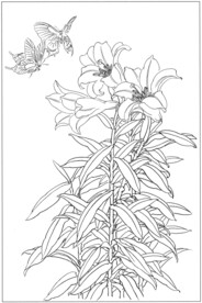 植物花卉线稿图