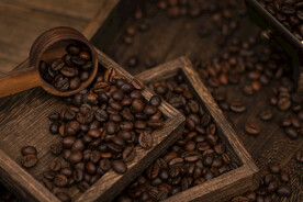 咖啡豆特写摄影