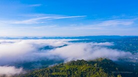 4k航拍山间云雾风光云海延时摄