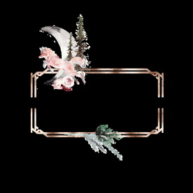 花狐狸月亮边框