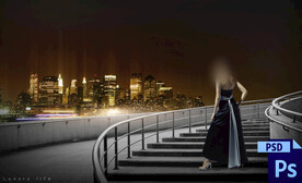 典雅写真换景背景模版