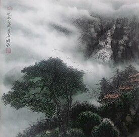 流云飞瀑