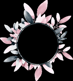 花环粉色花型叶子植物