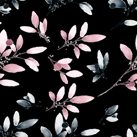 粉色花型叶子植物